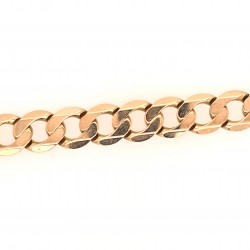Pre Owned 9ct Mens Curb Bracelet ZX336